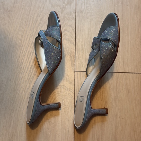 Vintage Y2K Impo sparkly light blue heels - Picture 7 of 8